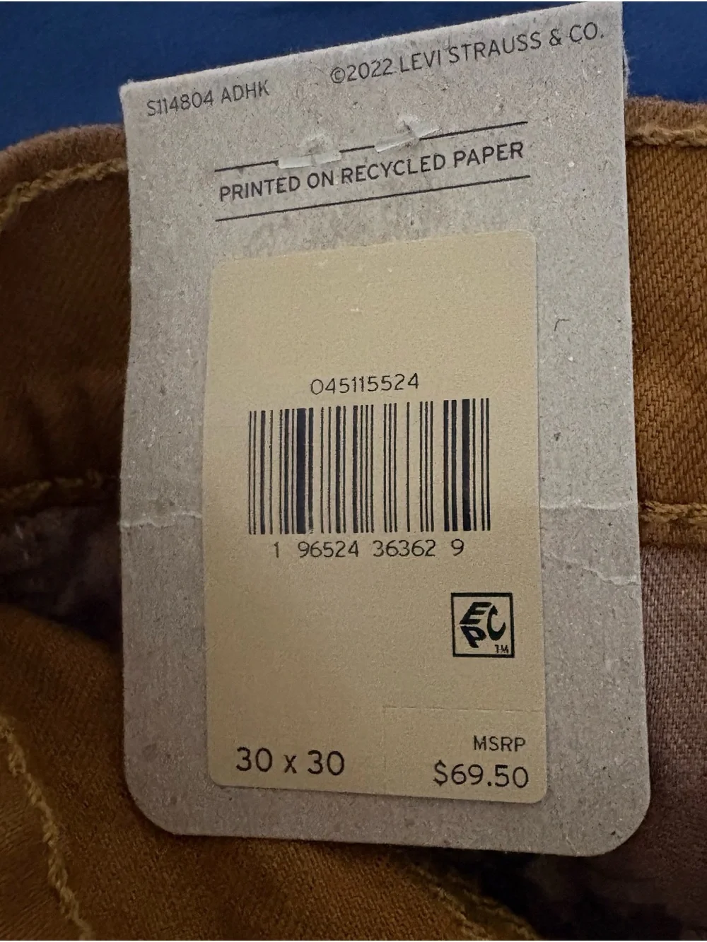 Levi's Men's 511 Slim Jeans in Caramel Brown